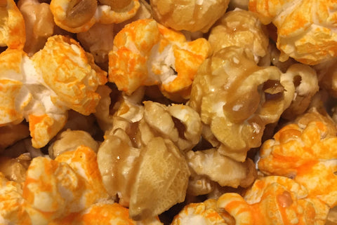 Harmony ~ Caramel Popcorn mixed with Cheddar Cheese Popcorn